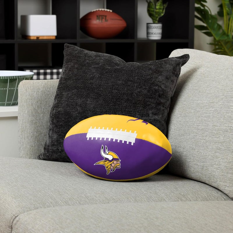 FOCO NFL Unisex-Adult NFL Team Logo Squish Soft Ball 12" PVC Football - Image 4